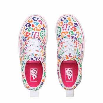 Detske Tenisky Vans Rainbow Leopard Elastic Lace Era (8-14+ years) Viacfarebný Leopard Fuchsie Nachový/Biele VA24KUQYS